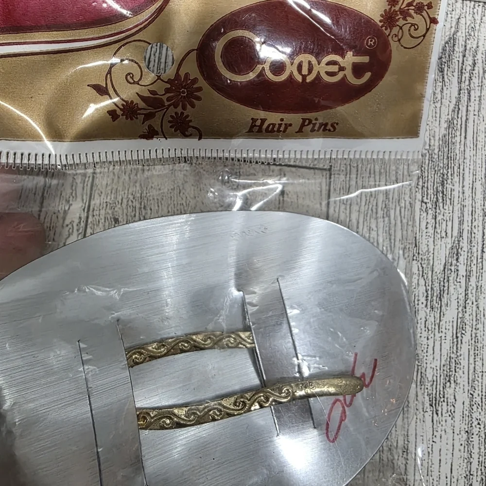 Gold and Brown Hair Pin